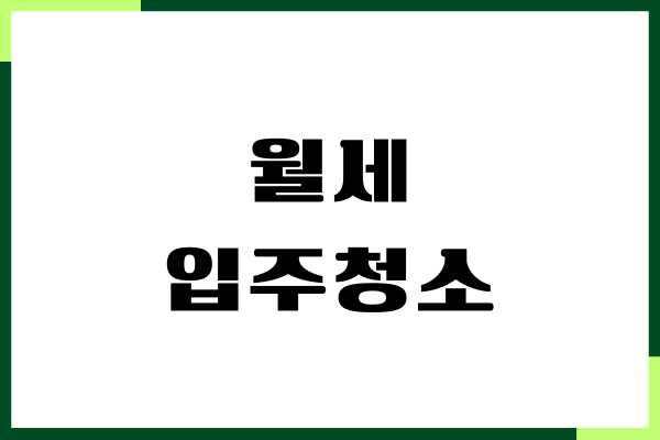 월세 입주청소 비용, 업체 비교, 절차, 실제 이용 후기